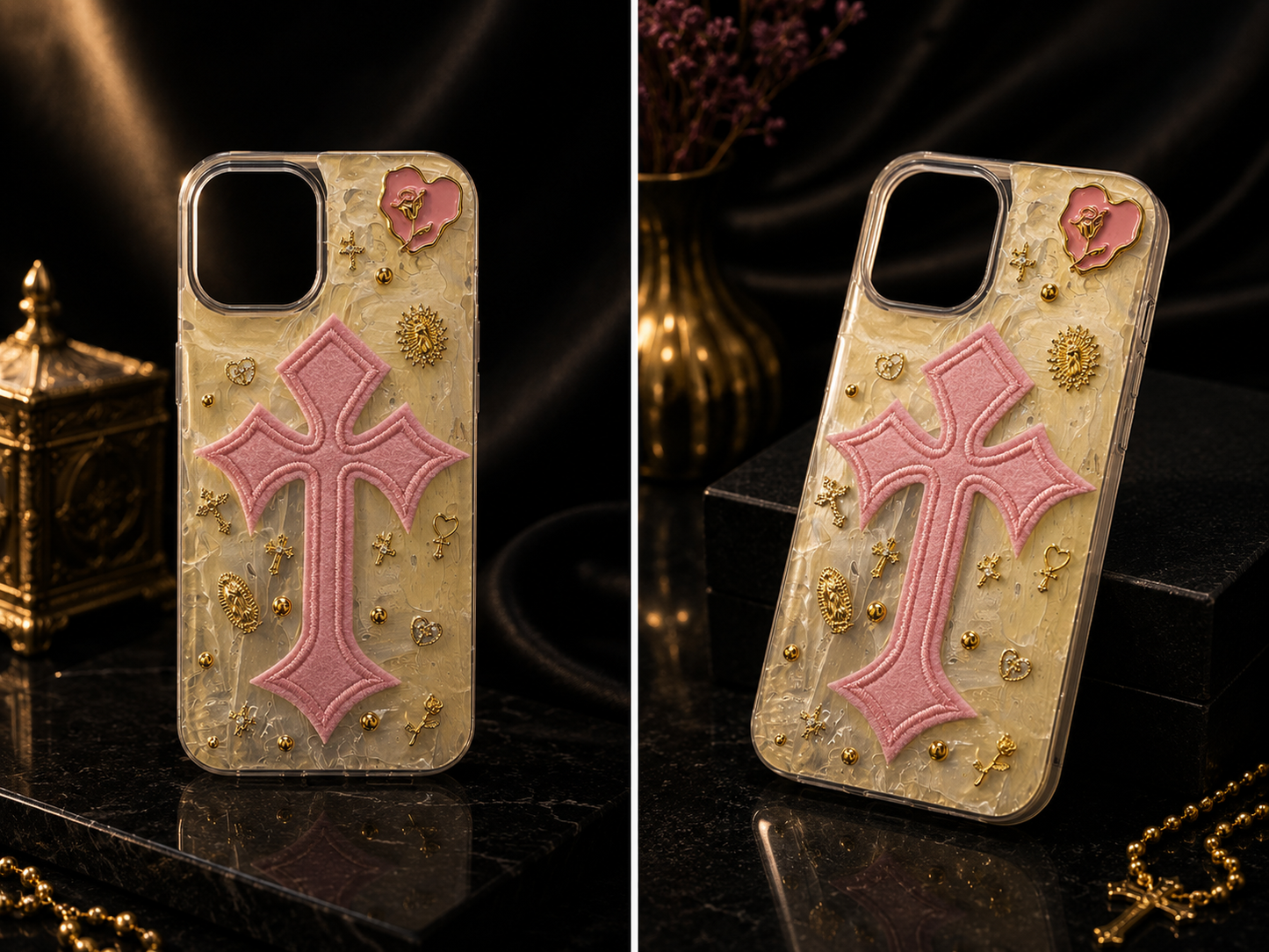 Coque “Pink Cross” – iPhone 13 / 14