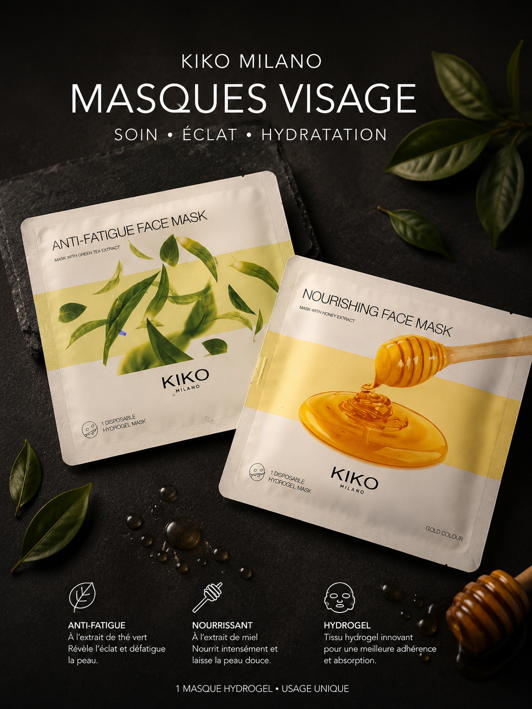 KIKO Milano – Duo Masques Visage Hydrogel