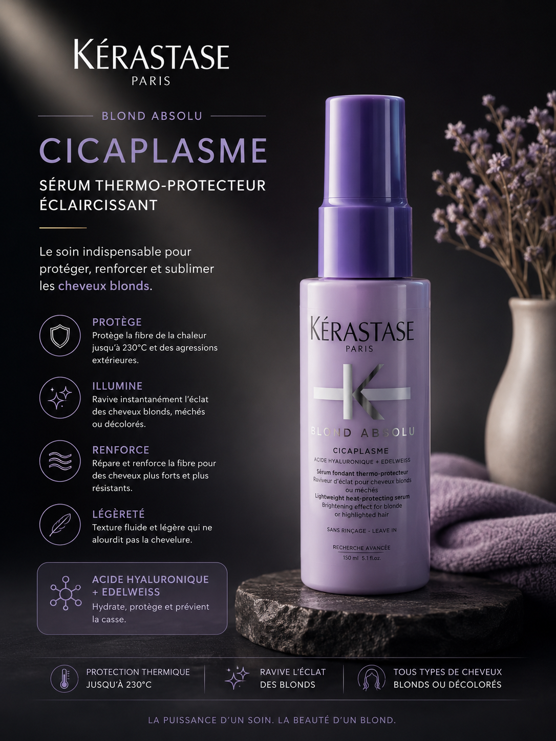 Kérastase Blond Absolu Cicaplasme – Sérum Thermo-Protecteur