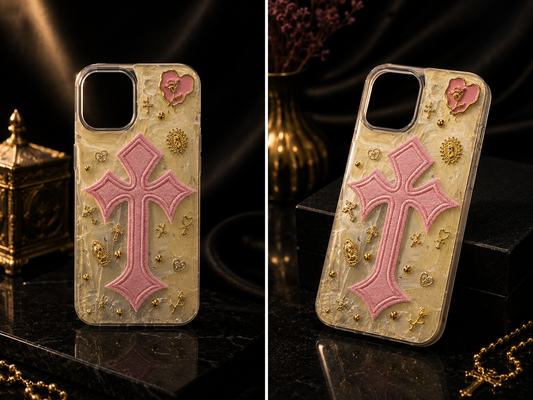Coque “Pink Cross” – iPhone 13 / 14