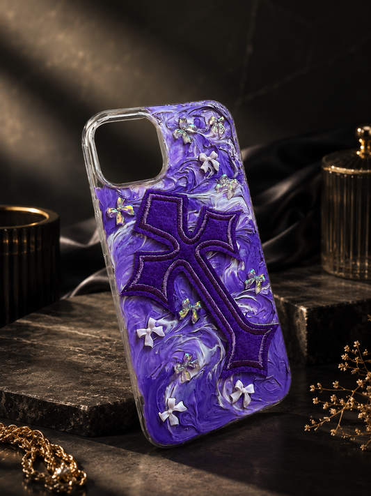 Coque “Purple Cross” – iPhone 13 / 14