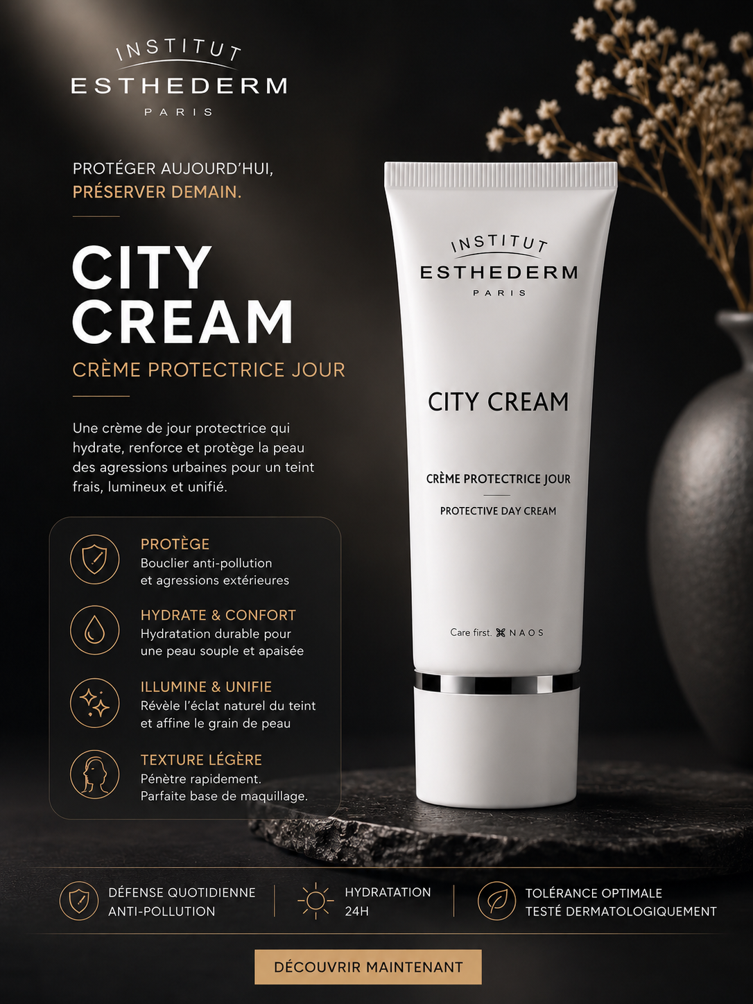 Institut Esthederm City Cream – Crème Protectrice Jour