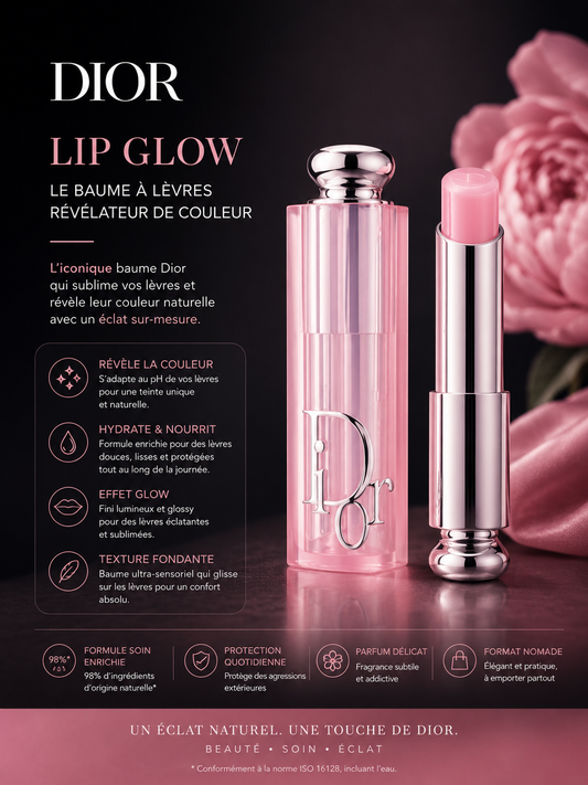Dior Addict Lip Glow – Baume à Lèvres Révélateur de Couleur